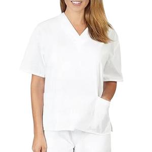Women's Medical <b>Scrubs</b> Nurse Uniform Top Woven Fabric <b>Scrub</b> <b>Sets</b> for Hospitals OEM Service Available - Product Image 2