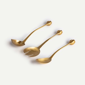 Direct Factory Supply of <b>Gold</b> Plated Mirror Polish Decorative Brass <b>Spoons</b> for Cooking <b>Serving</b> Party Use at Best Market Price - Product Image 4