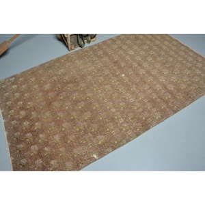 พรมตุรกีขนาด 4.5x7.8 ฟุต (136x237 ซม.) ลายสัตว์สีน้ำตาลวินเทจ - Product Image 2