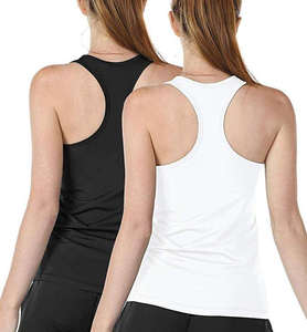 Débardeur de jogging ajusté pour femme, décontracté, séchage rapide, écologique, respirant, en tissu tricoté mélangé nylon et élasthanne - Product Image 4