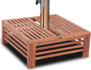 Cubiertas para bases de sombrillas de madera maciza (decorativas/con peso) - Product Image 4