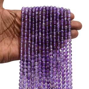 Gemas Kamal: 15 piezas facetadas de amatista púrpura, pepitas verdes de pirita de 3 mm, turmalina, topacio, aguamarina, peridoto, labradorita y piedra lunar. - Product Image 3