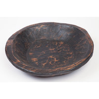 Look Vintage couleur noire bol de service bol de service japonais en bois meilleure vente pour la cuisine de ferme et les fêtes de l'Inde