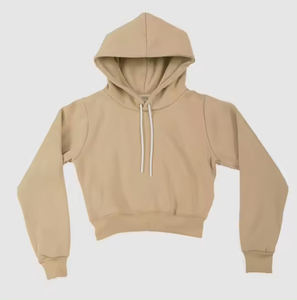 <b>Clothing</b> Manufacturers Cropped Hoodies for Women Custom Printing Sweatshirt Oversized Woman Cropped Hoodie - Product Image 2