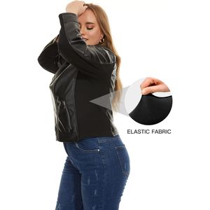 Chaqueta de Mujer de Alta Calidad, de Cuero Genuino, Tejida, Rellena de Algodón, Transpirable, con Logotipo Frontal, Diseño Sólido, para Invierno - Product Image 4