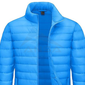 OEM Mens Quilted Bubble Jacket Lightweight Insulated Puffer <b>Coat</b> with 4 Practical Pockets Water Resistant Windproof Travel Ready - Product Image 2