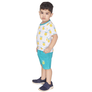Meilleur prix de gros T-shirt en coton et en fibre de bambou pour enfants Tissu tricoté de qualité à manches courtes Vêtements d'été Style formel - Product Image 3