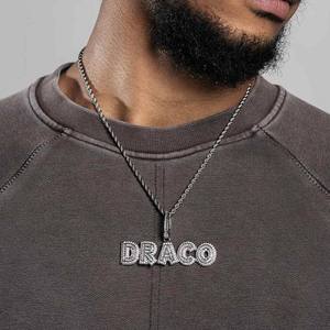 Colgante de collar de joyería de Hip Hop personalizado de lujo Iced Out VVS Leb Grown Diamond 925 colgante de plata esterlina al por mayor - Product Image 2