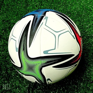 Match professionnel Logo personnalisé ballon de Football pakistanais Machine cousue ballon de Match de Football conception taille 5 balles de Match en cuir PU - Product Image 3