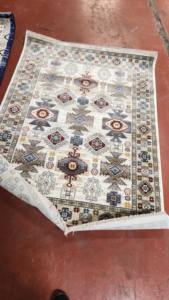 Tapis turc Adiva oriental en stock, tissé en jacquard, en polypropylène, pour usage domestique, résistant aux taches - Pas cher - Product Image 6