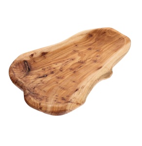 Plato de madera de raíz, plato de bambú para servir, bandeja de pan de madera, plato de fruta Irregular, cuenco de sándwich Vintage, tablero de masa rústico - Product Image 1