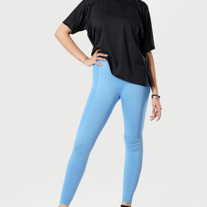 2025, mallas de Yoga para mujer con logotipo personalizado, ropa activa de entrenamiento de punto transpirable con logotipo en la cintura, la mejor oferta, diseño sin costuras - Product Image 5