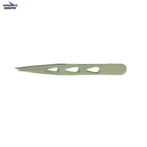Pinces à épiler professionnelles en acier inoxydable, pointes pointues et aiguisées pour les extensions de cils, définition des sourcils, antistatiques - Product Image 1