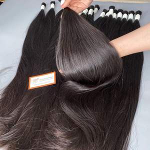 Extensions de cheveux humains vierges de haute qualité Grand stock Cuticule Remy Cheveux alignés en vrac Prix de gros bon marché - Product Image 1