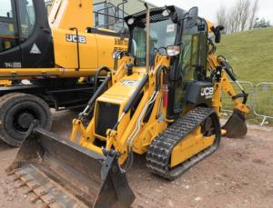 Chargeuse-pelleteuse multifonction 1CX d'occasion, mini-chargeuse frontale, capacité de charge nominale de 4 tonnes, moteur Perkins, construction, expédition immédiate - Product Image 4