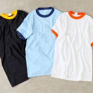 Ringer personalizado hombres de gran tamaño camisetas algodón Ringer camiseta peso pesado suelta ajuste camisetas Unisex básico Tops para hombres mujeres - Product Image 2