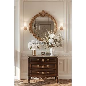 Miroir de sol en métal moderne, décoration murale écologique faite à la main avec taille personnalisable pour la maison et la chambre à coucher - Product Image 3