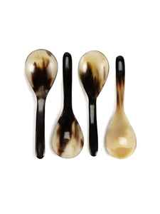 ชุดช้อนส้อมฮอร์นทำมือแบบมีสไตล์ทำจากธรรมชาติพร้อมช้อนเหล็กเคลือบเงาสำหรับโรงแรมและร้านอาหาร - Product Image 4