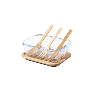 Contenitore per Pranzo in Vetro Ecologico Cuttata, Accessori Verdi per Pasti Sostenibili - Product Image 3