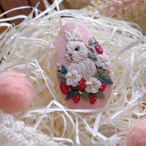 Pinces à cheveux brodées pour filles femmes, pinces à cheveux vintage, accessoires de cheveux, cadeau élégant de broderie florale OEM fabriqué au Vietnam - Product Image 4