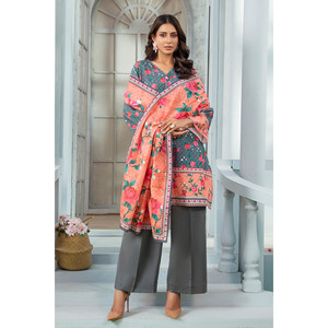 WNS-52094 Ensemble 3 pièces Salwar Kameez Anarkali en coton Khaddar avec Dupatta pour tenue de festival, style pakistanais et indien - Product Image 4