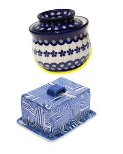 Ceramic Soup & <b>Stock</b> <b>Pot</b> with Ceramic Non-Stick Interior and <b>Pot</b> Cover Elegant Butter Keeper - Product Image 1