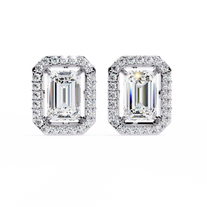Boucles d'oreilles en or 18 carats avec diamants et pierres précieuses uniques cultivées en laboratoire - Product Image 5