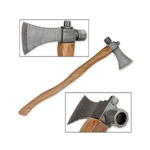 Wholesale Customized Bulk Orders OEM ODM Service Steel Axe With Wood <b>Handle</b> Stainless Steel Axe Head for Camping Cutting Hatchet - Product Image 5