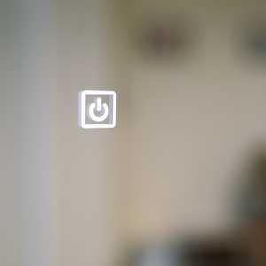80x60 LED Touch Mirror with <b>Digital</b> <b>Clock</b> and Magnifying Glass Modern Bathroom Accessory - Product Image 5
