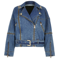 Chaquetas de Mezclilla de Algodón Crudo Tejidas a Medida para Mujer, con Botones, Fabricación Personalizada OEM, Venta al Por Mayor con Colores y Logotipo Personalizados para Invierno