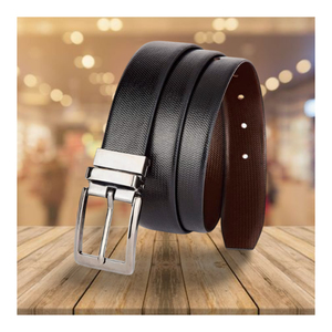Cinturones de Cuero Genuino para Hombre, Talla Mediana, Largos, Elegantes y Duraderos, con Hebilla de Metal de Latón de 40 mm, Cinturón de Moda Premium - Product Image 5