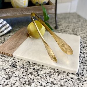 Top Design Stainless Steel <b>Metal</b> Low MOQ Premium Salad <b>Tongs</b> Set of 2 Pieces Customised Product Manufacturer Wholesaler - Product Image 4