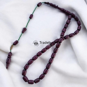 Tasbih Mala en bois de qualité héritage avec des perles tendance pour la méditation spirituelle, cadeau par Tradebyd - Product Image 1