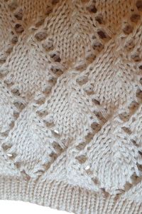 Pañuelo de Cabeza de Algodón Tejido para Mujer, Estilo Crochet Transpirable, Accesorio Casual para Primavera/Verano - Product Image 4