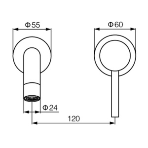 Brosse Rose Or Mur Monté En Laiton Corps Bassin <span class=keywords><strong>Mitigeur</strong></span> Robinet Robinet Dissimulé 2 Trous Robinet En Alliage De Zinc Poignée Salle De Bains Hôtel - Product Image 5