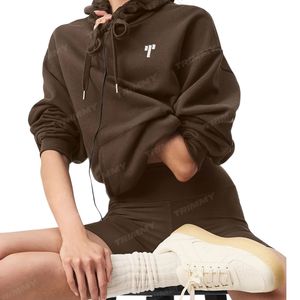 Haute qualité personnalisé femmes pull à capuche couleur unie décontracté hiver Sport Style fait Pakistan polaire col rond court - Product Image 1