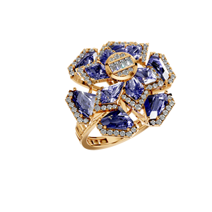 Cerf-volant intemporel en forme de grappe de saphir synthétique bague de fiançailles en argent Sterling 925 cadeau de mariage Moissanite Original OEM ODM - Product Image 6