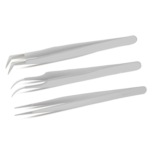 Pinzas de pestañas de acero inoxidable hechas a mano, herramienta de extensión de pestañas de Punta puntiaguda con logotipo de impresión de etiqueta privada personalizable - Product Image 4