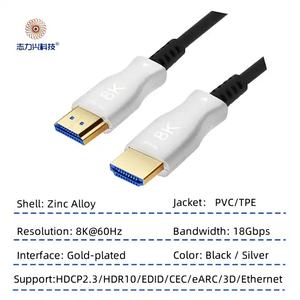 <span class=keywords><strong>HDMI</strong></span> 2,1 <span class=keywords><strong>AOC</strong></span> 8K 60Hz 48Gbps Cable de fibra óptica Aleación de zinc Versión 21, ultra alta velocidad 5m 10M 30M 50m 100M Fibra óptica 3D - Product Image 3