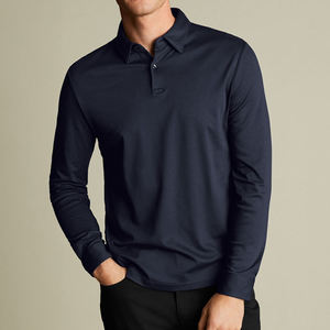 Camiseta de Manga Corta para Hombre al por Mayor, Corte Clásico, Transpirable, de Punto, Poliéster/Algodón, Estampada, Estilo Casual Elegante, Color Azul Marino - Product Image 6