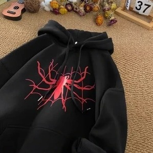 เสื้อฮู้ดสไปเดอร์แมนสไตล์ฮาราจูกุ แฟชั่นลำลอง ชุดกีฬา สำหรับผู้ชายและผู้หญิง ลายเรียบ สีพื้น ผ้าถักสำหรับฤดูหนาว ป้องกันรอยยับ เหมาะสำหรับใส่ในชีวิตประจำวัน - Product Image 5