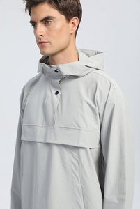 Custom Logo Light Weight Windbreaker <b>Hoodie</b> Men's Outdoor Casual Jogging Sports Jacket Fitness <b>Running</b> Jacket - Product Image 5