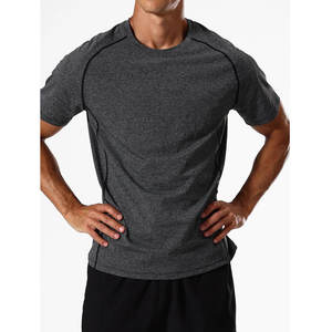 Camiseta Deportiva de Secado Rápido para Hombre, Cuello Redondo, para Gimnasio, Running, Entrenamiento, Fitness, Compresión, con Tejido Transpirable - Product Image 1