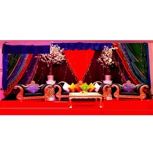 Juego de sofá de escenario de boda con diseño exclusivo Muebles de diseñador de boda india Juego de sofá de bodas reales - Product Image 1