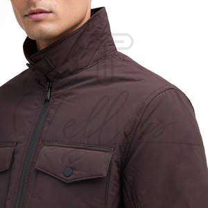 Veste en toile matelassée patchwork sur mesure pour homme, style formel de rue, manteau d'hiver, décontracté, extérieur, élégant, confortable, coupe-vent - Product Image 6