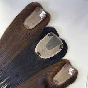 Vente de fin d'année 2025, extensions de cheveux très vendues, topper naturel lisse, extensions de cheveux prêtes à être expédiées, fournisseur de cheveux vierges - Product Image 4