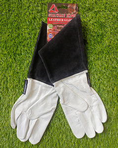 USA Direct Manufacturer Direct Sales Leather <b>Gloves</b> Protective Safe Cowhide Sheepskin Two-layer Cowhide Welding <b>Gloves</b> - Product Image 2