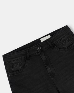 Jean cargo droit vintage pour homme, imprimé numérique léger, avec graphiques personnalisés, effet vieilli et strass colorés - Product Image 4