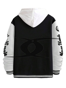 แจ็กเก็ตเบสบอลผ้ากำมะหยี่ขนแกะปักโลโก้ได้ตามต้องการสำหรับผู้ชายแจ็คเก็ตหนังแขนเสื้อแบบวินเทจตามสั่งสี - Product Image 5