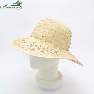 หมวกฟางธรรมชาติสำหรับ2023ใหม่ฤดูร้อนใบปาล์ม - Product Image 1